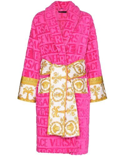 Versace hot pink robe